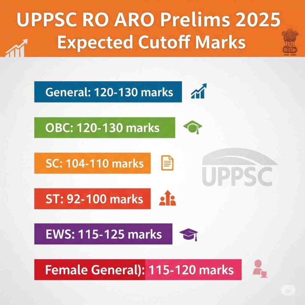 UPPSC RO ARO Pre 2025 Cutoff UPPSC RO ARO Prelims 2025 Expected Cutoff After Official Answer Key Release